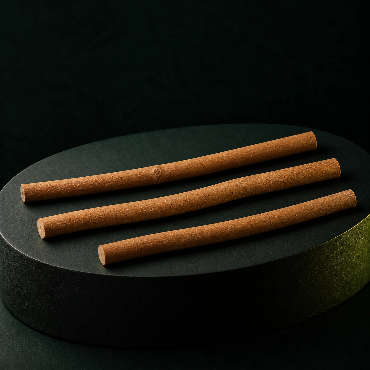 Trois bâtons de siwak naturels aux formes irrégulières