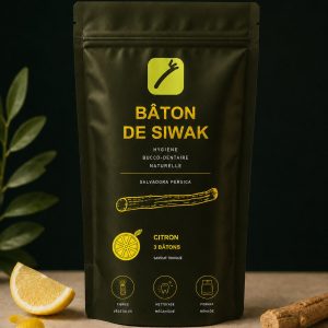 Sachet Bâton de Siwak au citron, hygiène bucco-dentaire naturelle Salvadora persica