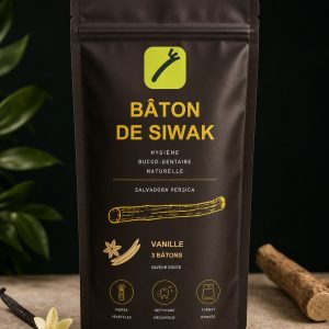 Sachet Bâton de Siwak à la vanille, hygiène bucco-dentaire naturelle Salvadora persica